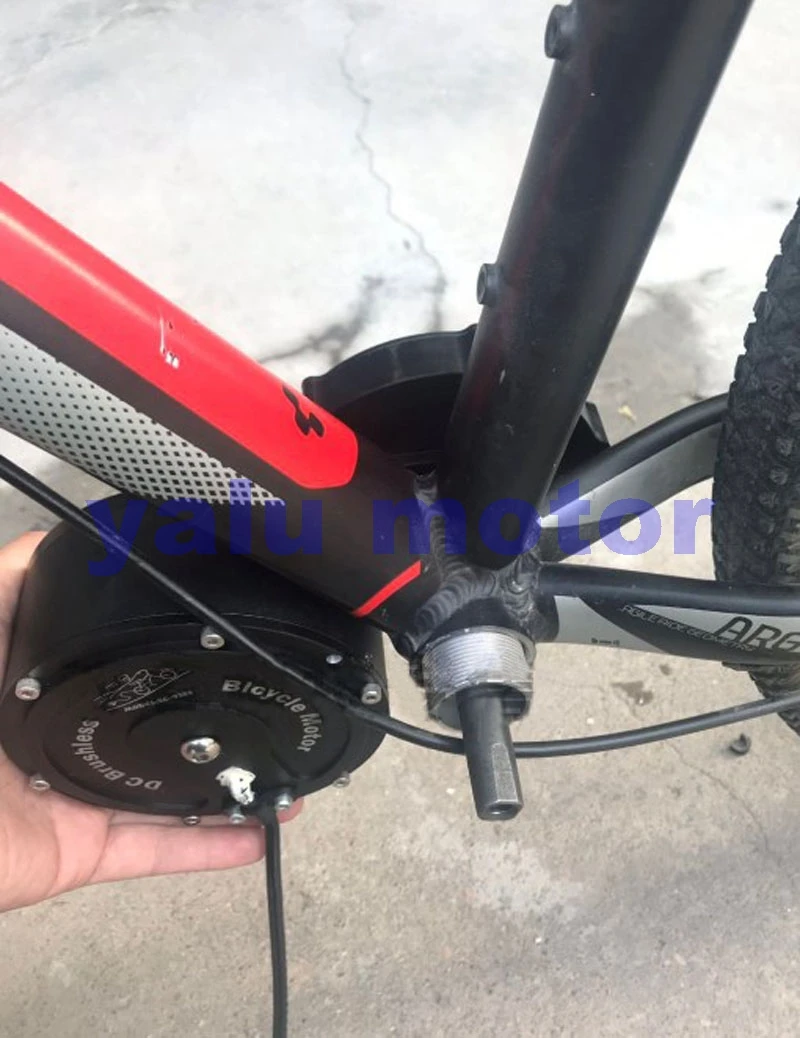 Best YALU MOTOR New Item 250W-800W Middle Drive Brushless Electric Bicycle Conversion Kit suitable install on 12inch to 26 Inch Bike 5