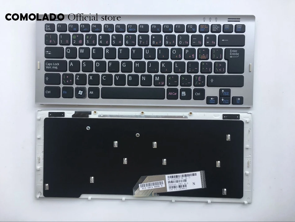 CF Canada-French Keyboard For Sony Vaio VGN-SR VGN SR black with silver frame Laptop keyboard CF Layout