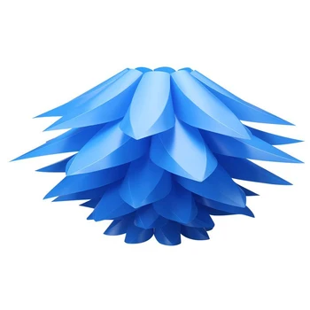 

DIY Lotus Lampshade IQ PP Ceiling Lamp Shade - Pendant Light Shade Christmas Living Room Decor Lighting, DIA:53CM (Blue)