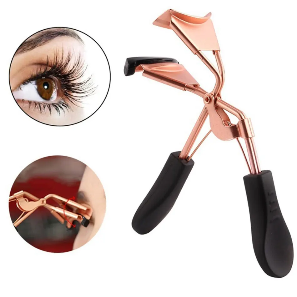 1PC Eyelashes Curler Clip Stainless Steel Tweezers Eye Lash Grips