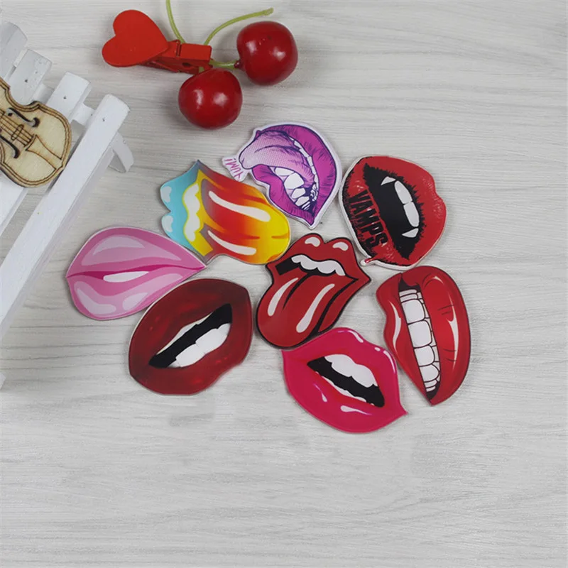1 piece Fridge Home Decor Creative funny Red lips pattern