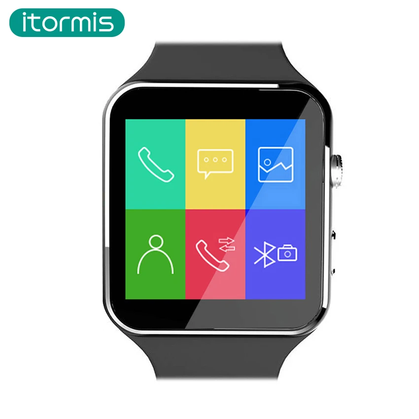 Itormis Bluetooth смартфон часы Smartwatch sim карты с изогнутым экраном Камера Facebook IOS для Android