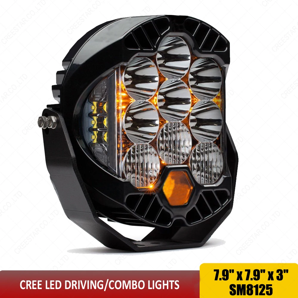 New LED Off Road Driving / Combo Light 125W 11500 Lumens 8&quot inch Auxiliary OffRoad Spot For Motorcycle Car Wrangler x1 | Автомобили и