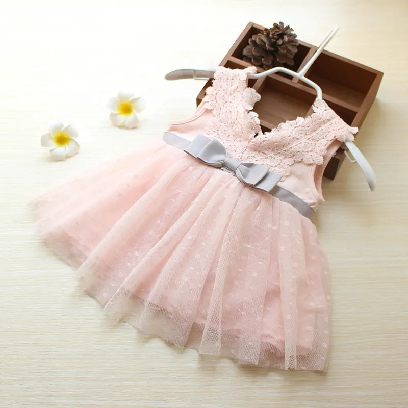 

Baby Girl Dress 2019 Summer Sleeveless Belt Cute Princess Dress for Girl Kids Party Dress Newborn Dress