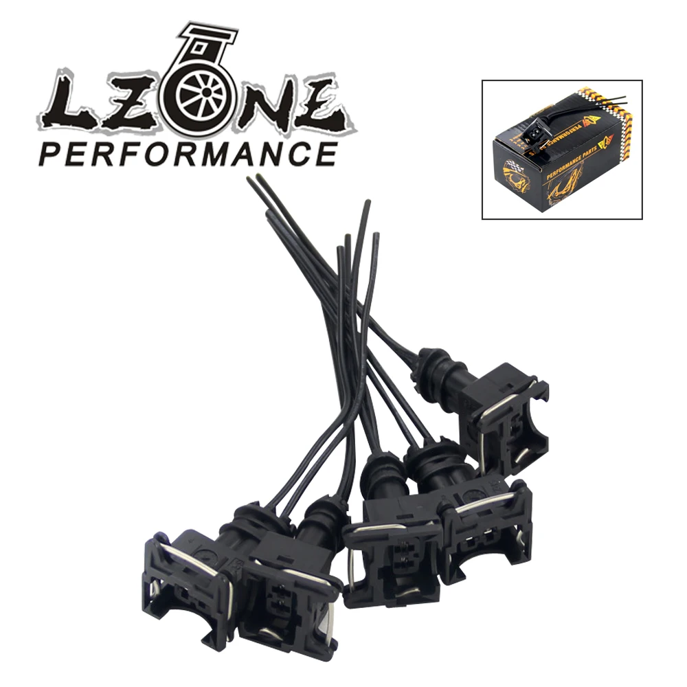 

LZONE - 5PCS/SET INJECTOR DYNAMICS EV1 Pigtail Clip Connector Fuel Injector Connectors For many cars EV1 Injector Plug