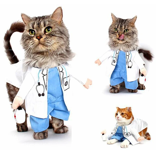 Doctor And Nurse Funny Dogs Costume 1