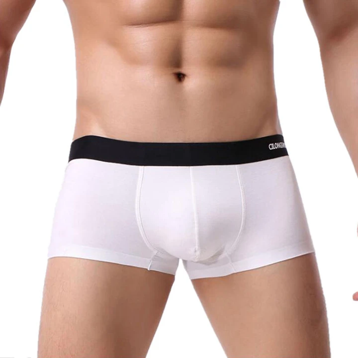 

Seamless Underwear for Men Soft Modal Mens Boxer Shorts Trunks Breathable Solid Bulge Pouch Boxers Males Low Waist Underpants