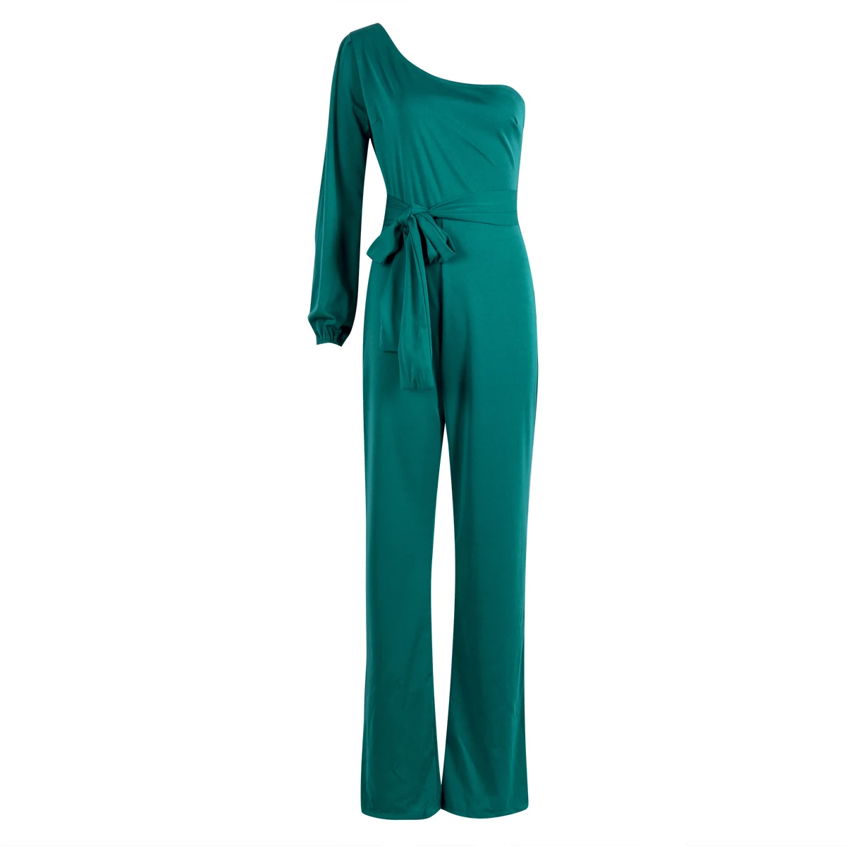 Горячие модные Для женщин комбинезон боди офисный женский Вечеринка женские длинные классические брюки - Цвет: Зеленый