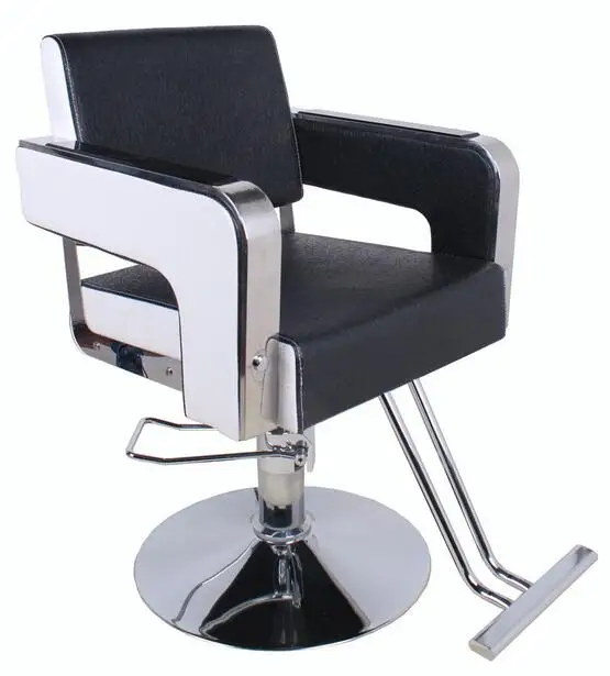 Мотивы моды председатель салон красоты стрижка парикмахерская стул вращающийся стул лифт 962 поручни из нержавеющей стали - Цвет: Белый