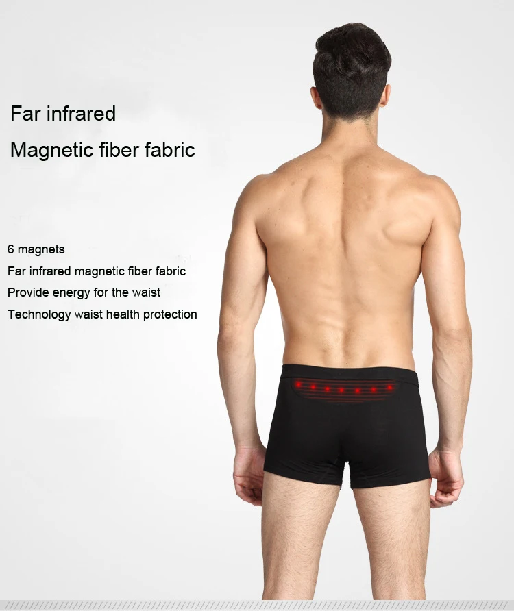 Британский шорты Wei 26 Сильный магнитный турмалиновый мужские брюки Мужское нижнее белье шорты из модала мужское сексуальное нижнее белье мужские боксеры