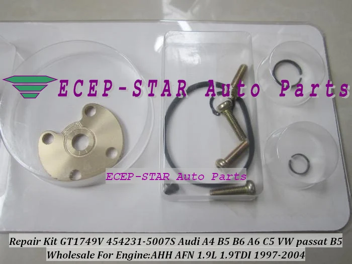 Turbocharger Turbo Repair Kit rebuild GT1749V 454231-5007S 454231 For AUDI A4 B5 B6 A6 C5 VW passat B5 97-04 AHH AFN 1.9L TDI (2)