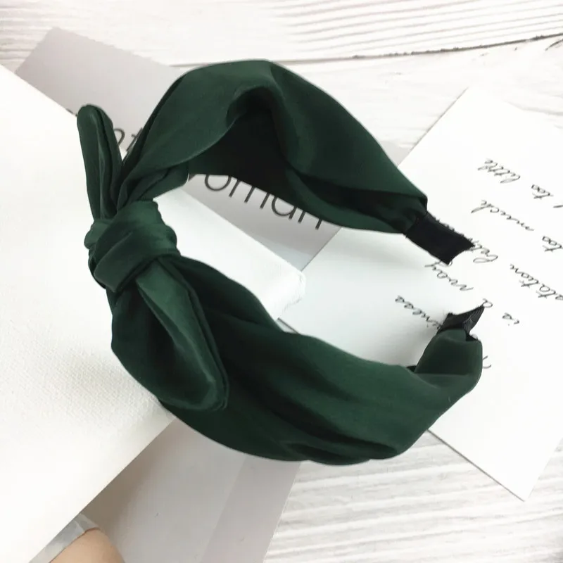 2 Haimeikang Hairband кроличьи уши ткань лук ободок девушки женщины волосы обруч ленты аксессуары для повязки на голову для Девочки Головные уборы - Цвет: 2