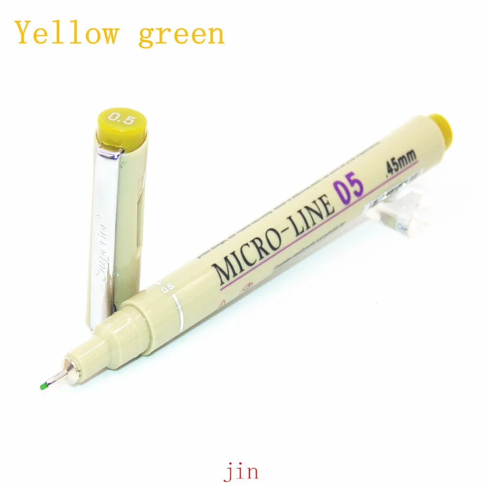 12 цветов эскиз Микрон ручка 0,5 мм Улучшенная игла ручка для рисования тонкий лайнер Pigma рисунок Манга Аниме-маркер прекрасный цвет