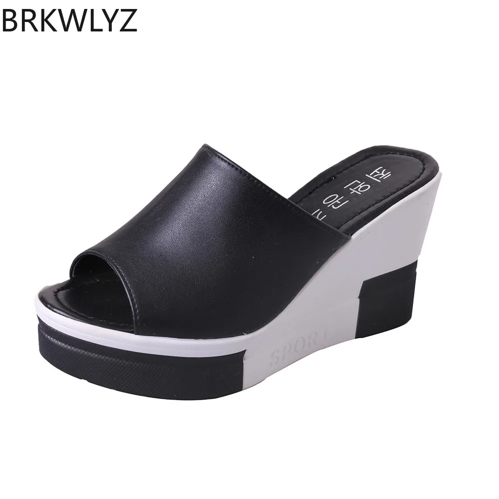 

New Summer Women's Sandals Peep-Toe Shoes Woman High-Heeled Platfroms Casual Wedges For Women High Heels Shoes
