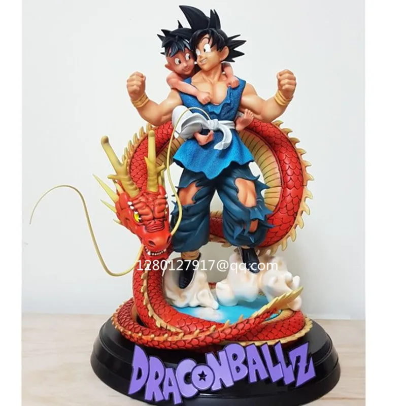 Статуя Dragon Ball Son Goku& Ubu полноразмерный портрет Супер Saiyan бюст анимационная фигурка GK Коллекционная модель игрушки 40 см коробка P1227