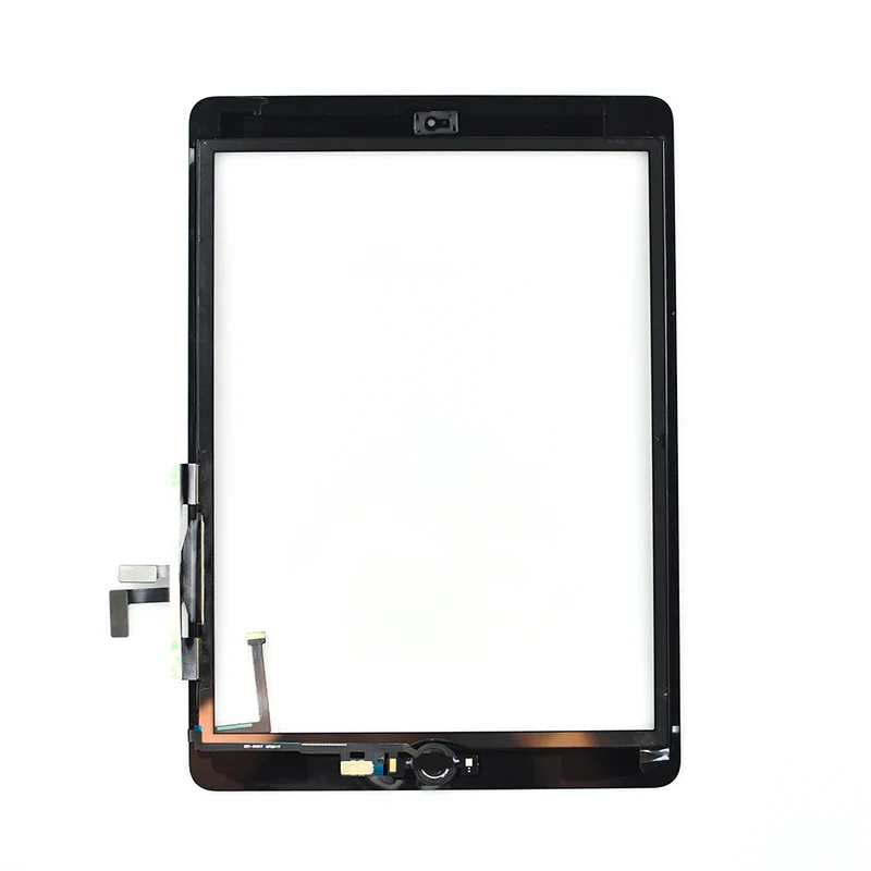 

10pcs/lot DHL For iPad 5 2017 A1822 A1823 Touch Screen Digitizer Outer Panel Front Glass With Home Button White Black