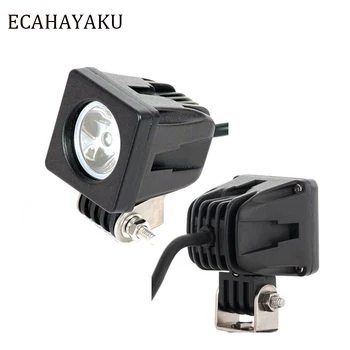 

ECAHAYAKU 10W LED Work Light 12V 24V Car Auto Truck ATV Motorcycle Trailer 4X4 4WD Tractor Scooter Bike Working Driving Headlamp