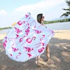 Round Patterned Beach Towel - Cover-Up - Beach Blanket 1