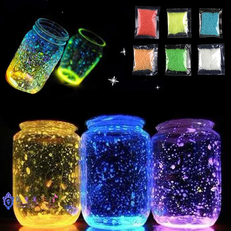 

Luminous Sand Stones Glow In Dark Decorative Sand fluorescent Sand for Party Aquariums Fish Tank Decoration Stone Ornaments