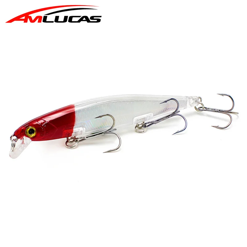 Amlucas New Quality Fishing Lures 11cm 14.1g Laser Artificial Bait Crankbait Wobblers Minnow Fish with 3 Fishing Hooks WW1050 Amlucas New Quality Fishing Lures 11cm 14.1g Laser Artificial Bait Crankbait Wobblers Minnow Fish with 3 Fishing Hooks WW1050