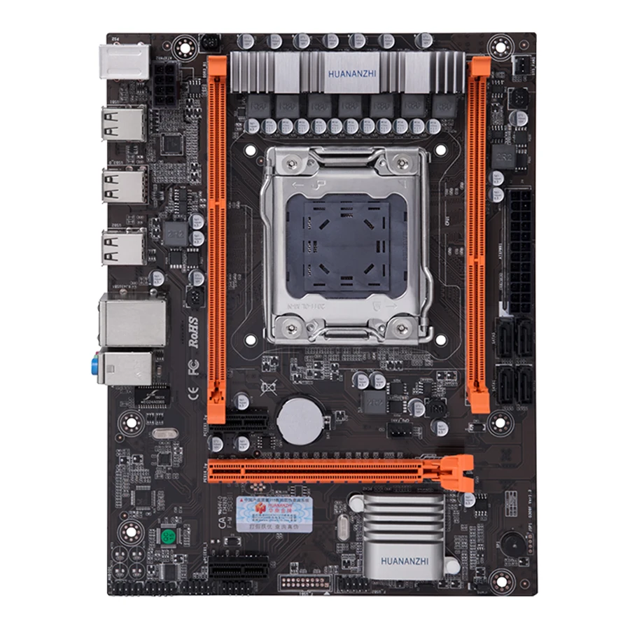 Huananzhi X79 4M материнская плата LGA 2011 USB2.0 SATA2 поддержка памяти REG ECC и процессор Xeon