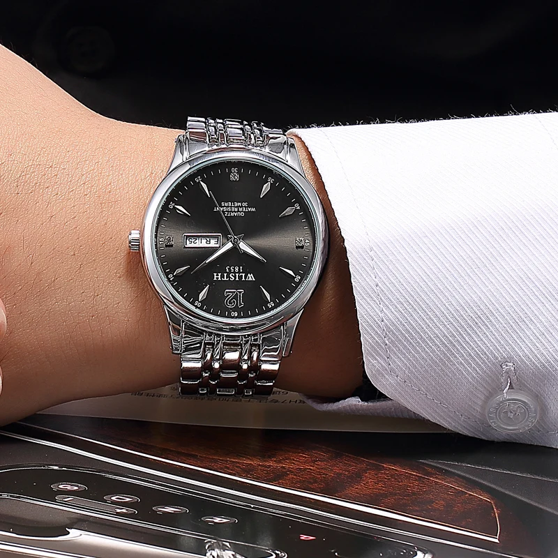 Часы Reloj Hombre мужские спортивные водонепроницаемые деловые|Кварцевые часы| |