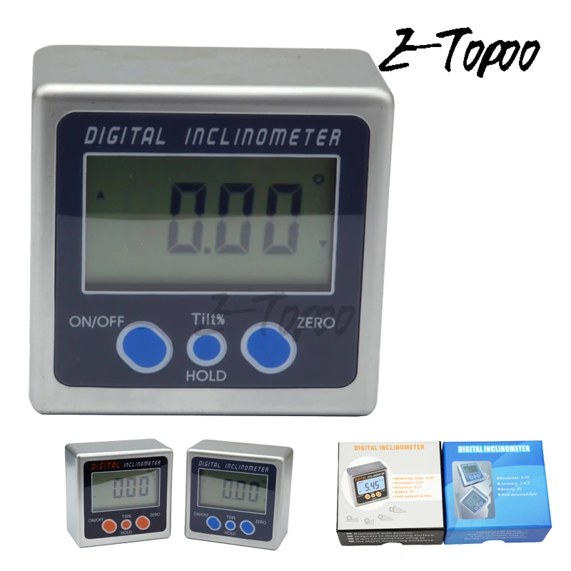 360degree Digital Inclinometer High accuracy 0.05 degree Protractor horizontal Bevel Box angle ruler | Инструменты