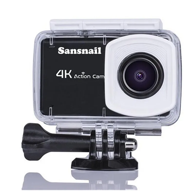 B1 Sansnail 16mp настоящая Спортивная экшн-камера с возможностью съемки видео 4 k 24fps 2,45 дюймов Новатэк 96660 сенсорный экран видеокамера с экраном - Цвет: Черный