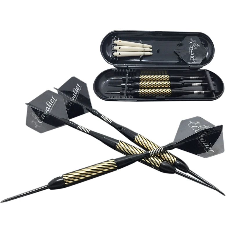 

Tungsten Darts Set - steel tips + Stems/ Shafts + Spare shafts+ Carry case - 21g