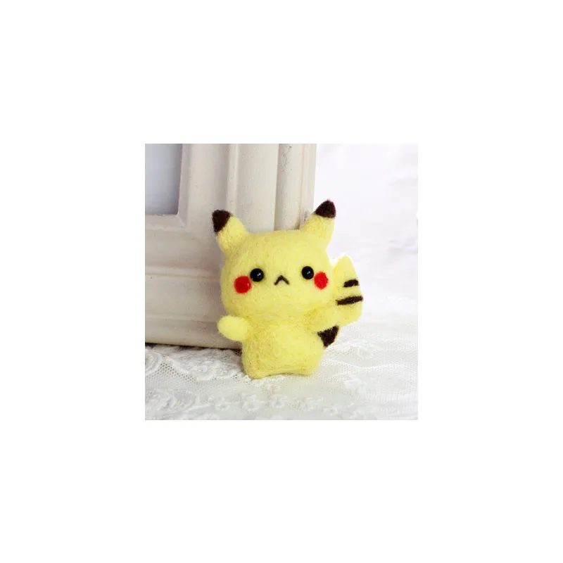 1 set wool for Felt DIY Package Hamsters,brooch , stamps needle felting, Shiba Inu Set animals feutre