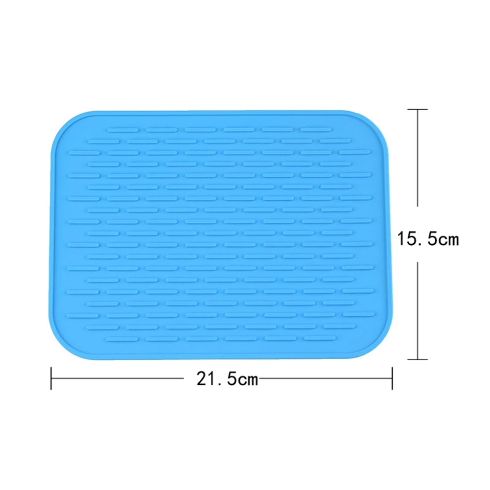 Кухонная Подушка Антибактериальная силиконовая защитная сушилка для сушки посуды большая шайба сушилка для чашек посуда термостойкая