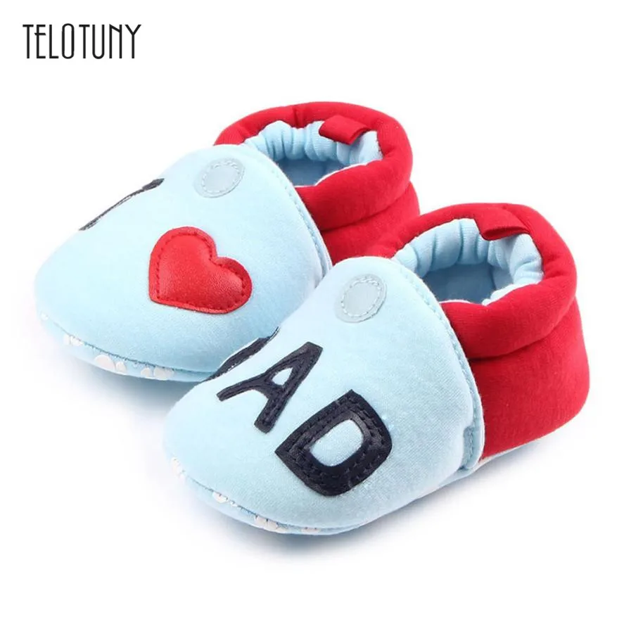 

TELOTUNY Lovely Toddler First Walkers Baby Shoes Round Toe Flats Soft Slippers Shoes Cotton Anti-slip Crib Shoes daily S3FEB16