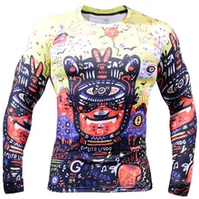 2017 Men Cycling Jersey hot Bike Bicycle Long Sleeves jersey all over printing Shirts