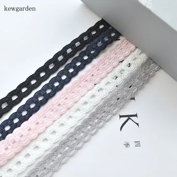 

Kewgarden 12mm-15mm Elasticity Ribbons Handmade Tape DIY Headband Satin Ribbon Clothing Accessories 8meters / lot