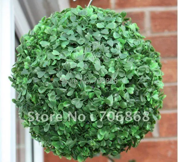 

20'' Pack of 2 Free shipping Artificial topiary boxwood grass ball