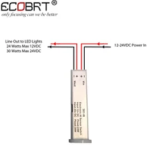 Dual Functions Ir Sensor Switch 12v DC for Led strip lamps working with 12V / 24V touch sensor switch for lighting fixtures