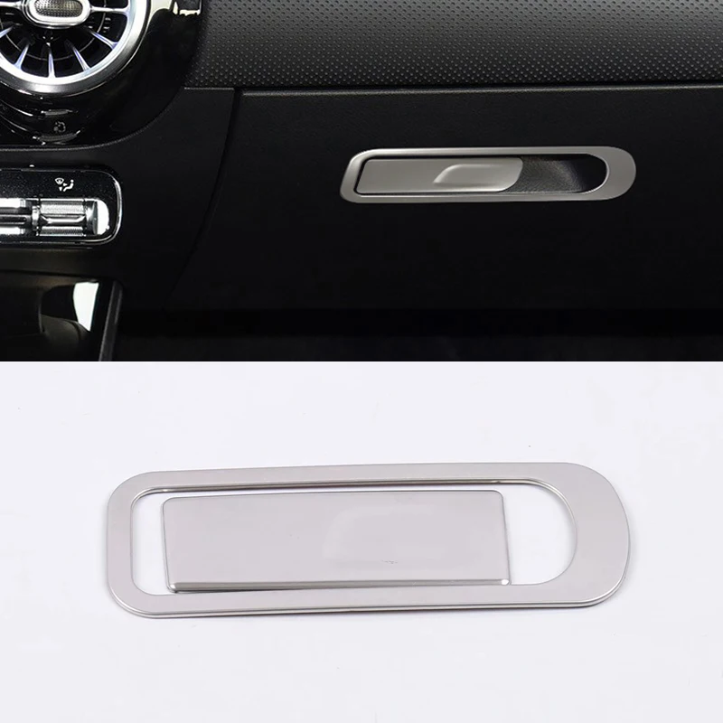 

Fit For Mercedes Benz A Class W177 V177 2019 2020 Interior Car Storage Box Handle Frame Cover Sticker 2pcs Auto Accessories