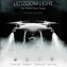 PGYTECH светодиодный светильник с зумом, навигационная лампа, головной светильник, Точечный светильник для DJI Phantom 4/4 Pro/4 Pro+ Drone