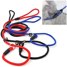 New Pet Dog Nylon Rope Training Leash Slip Lead Strap Adjustable Traction Collar Christmas Gift 6LFQ