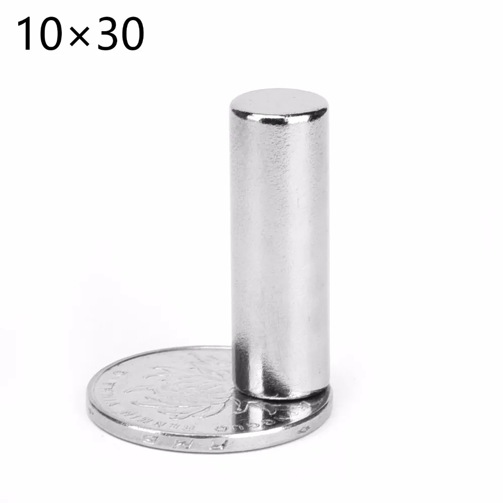 

50pcs10x30 magnet 10x30mm Super strong sticking neo neodymium D10x30 magnets N52 D10x30mm, 10*30 permanent magnet 10*30mm