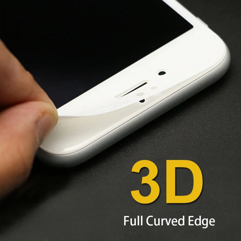 

Carbon Fiber Round Edge 3D Curve Screen Protector For IPhone 7 7Plus 6 6S Plus Anti-Scratch HD Clear Tempered Glass For Iphone6