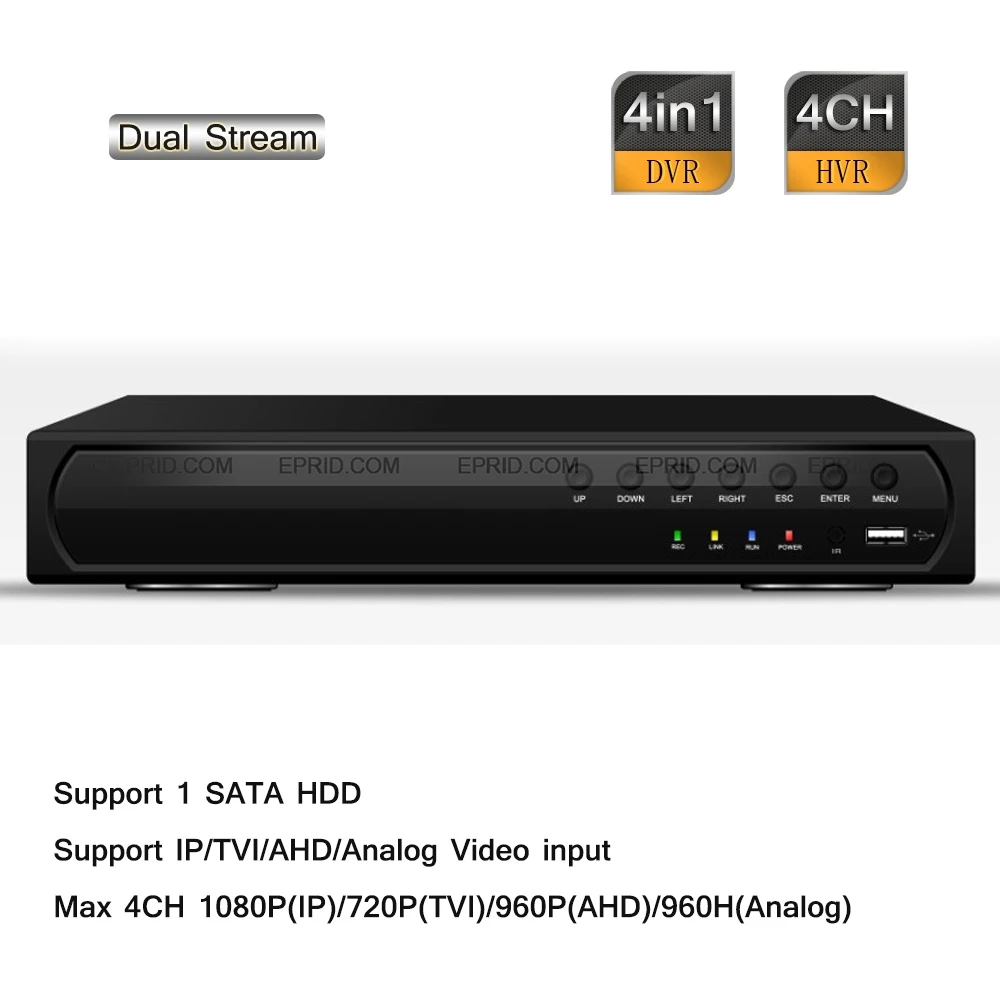 

4CH 1080P 720P 960H Stand-alone Hybrid DVR HD NVR HDTVI AHD IP Analog HDMI