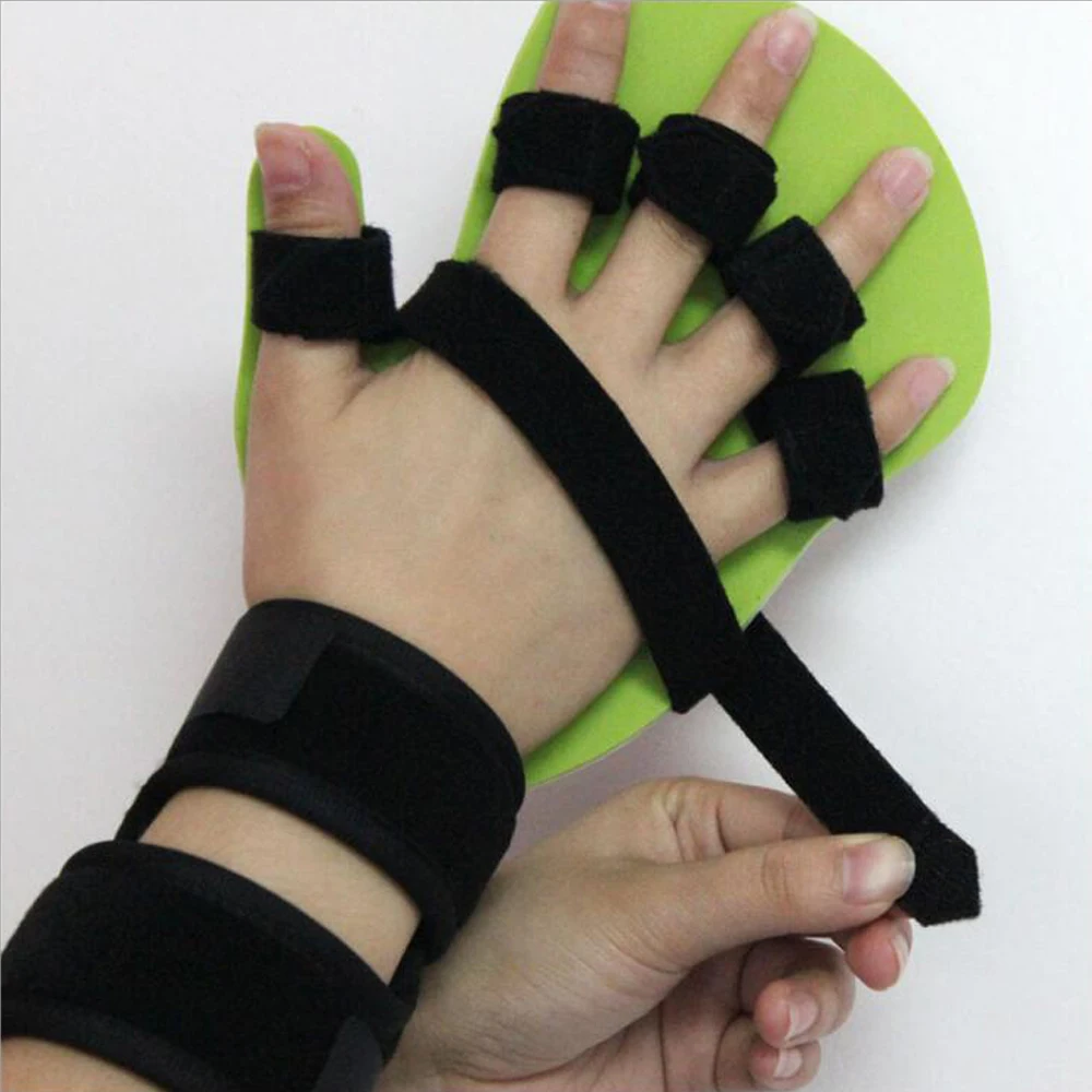 Adults Kids Hand Wrist Orthosis Separate Finger Flex Spasm Extension