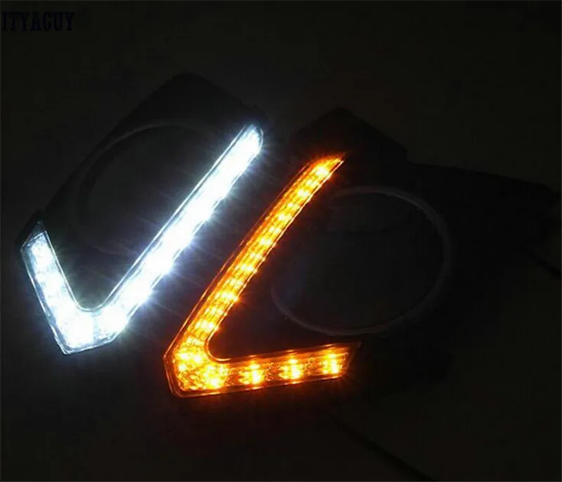 Car Styling 12v Led Daytime Running Light Drl Fog Lamp