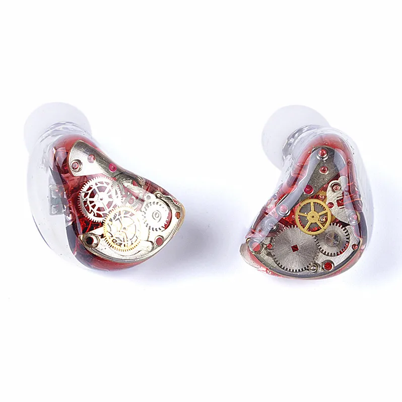 Wooeasy 3BA+1DD Gear in Ear Earphone Custom Made Hybrid Around Ear Earphone With MMCX Plated Earphone