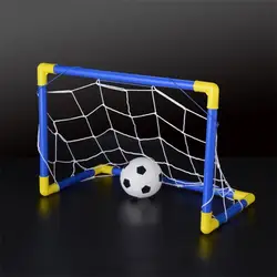 447 мм складной мини футбол футбольные ворота сеть набор с насосом Дети Спорт Крытый игры на открытом воздухе игрушки ребенок подарок на
