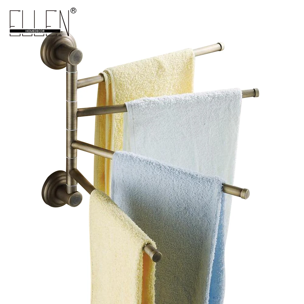 Preise Bad Zubehör Handtuch Halter Antike Bronze Bewegliche Bath Handtuch Rack Bad Hardware 8024DH 4
