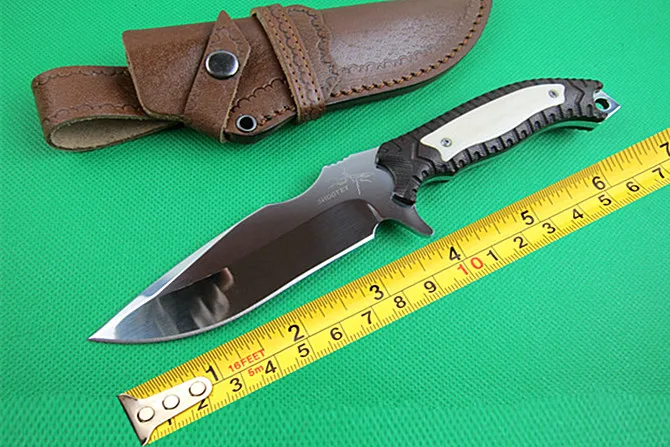 

Collection Shootey Hunting Fixed Knives,7Cr17Mov Blade Red Sandalwood Handle Survival Knife,Tactical Knife.