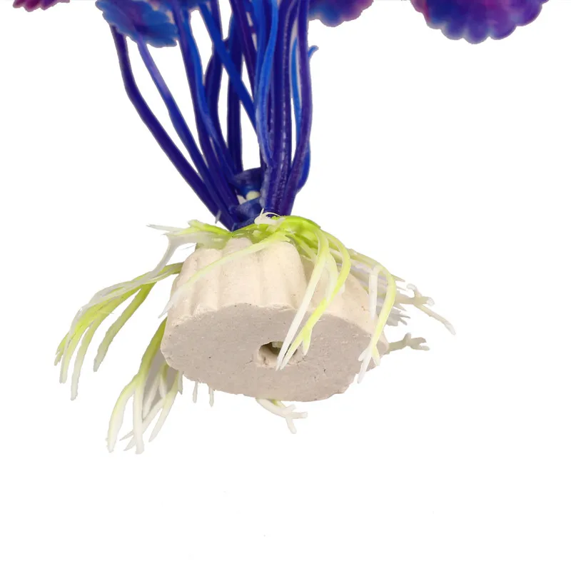 1 шт., искусственное аквариумное растение, украшение для аквариума, погружной цветок, трава, орнамент, Красочный аквариум, подводное растение, 10-30 см