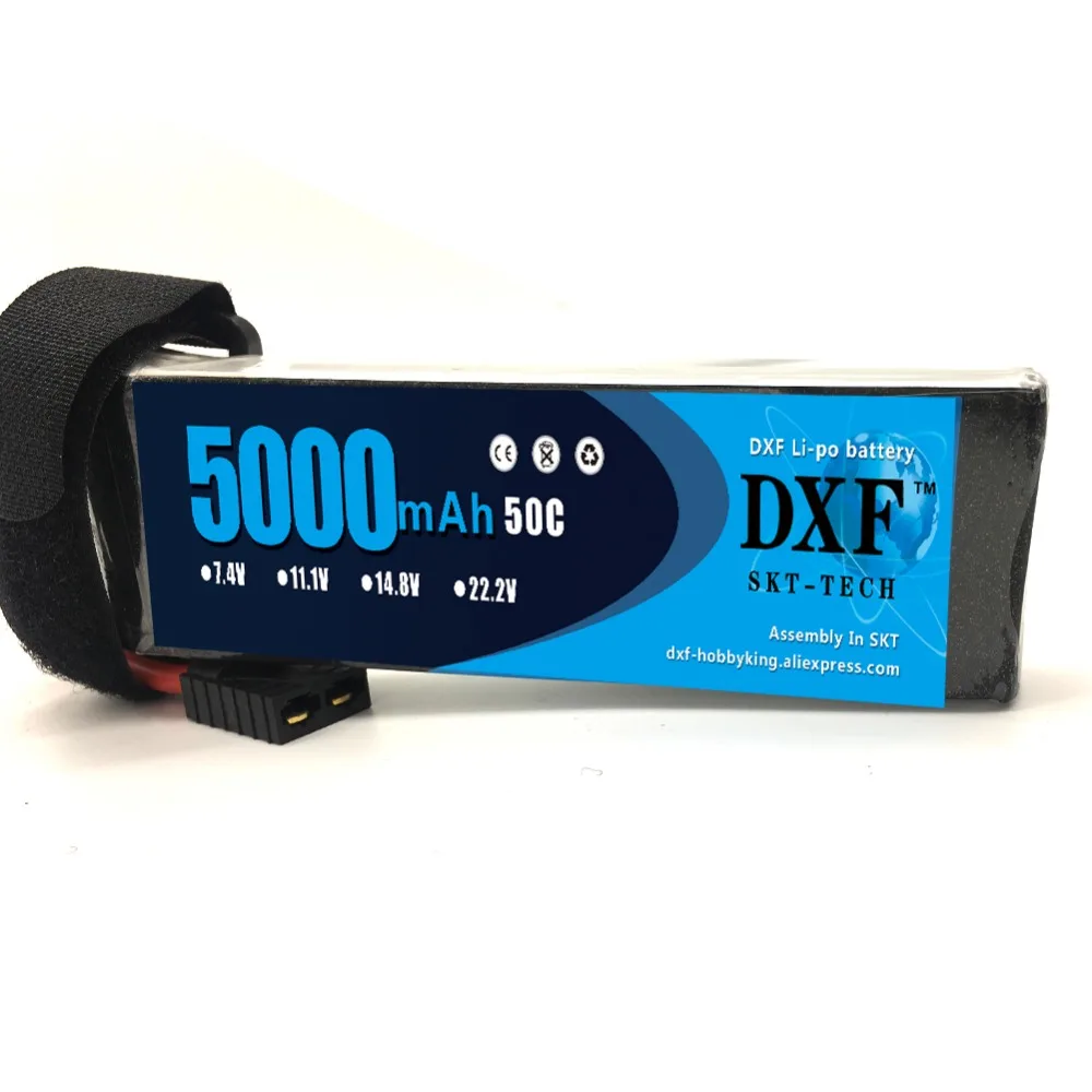 Литий полимерный аккумулятор DXF RC 7 4 в 5000 мАч 50C 100C 2S для AKKU автомобиля лодки